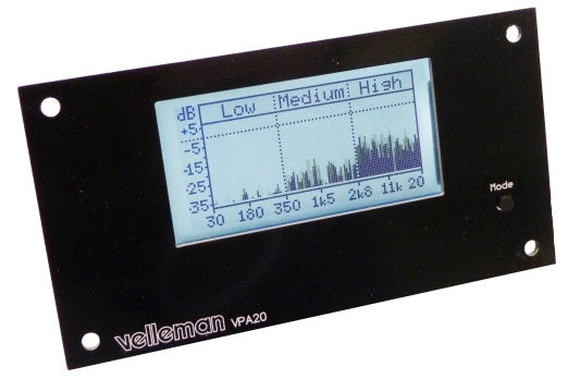 soldeerkit audioanalyser 12VDC 98 x 51 mm staal zwart