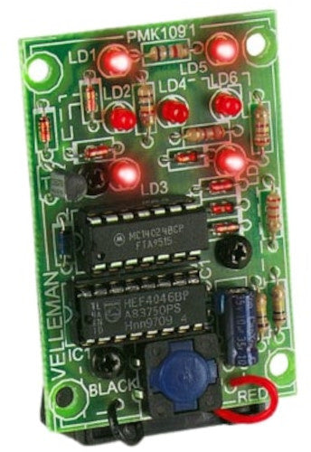 soldeerkit elektronische dobbelsteen 42 x 60mm 9V groen