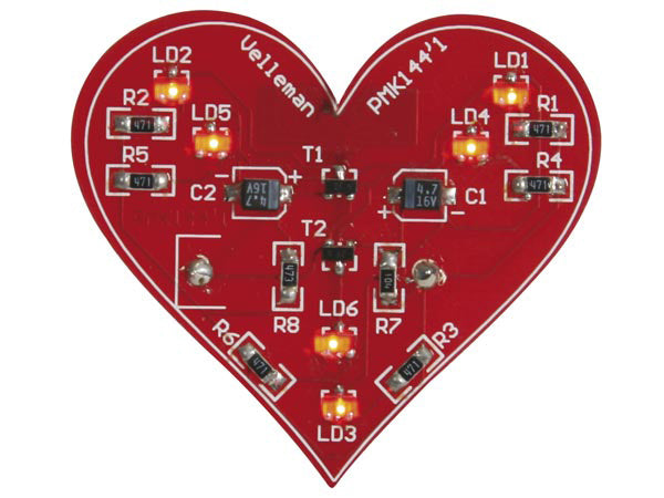 soldeerkit knipperend hart SMD