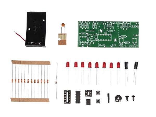 soldeerkit looplicht led 95 x 40 mm 9V groen