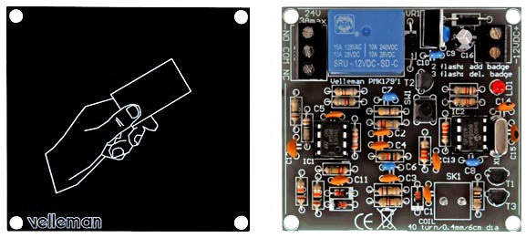 soldeerkit Proximity kaartlezer 66 x 62 mm zwart