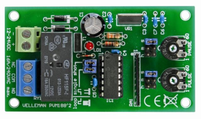 soldeerkit puls/pauze timer 1s - 60u 8 cm 12-24VDC