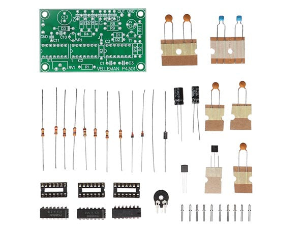 soldeerkit roze ruis generator 72 mm 9-12V AC/12-15V DC