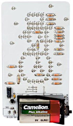 soldeerkit sneeuwman 14 x 8 cm zwart/wit