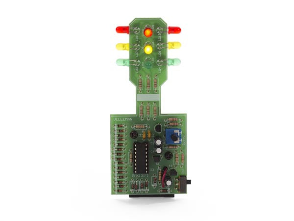 soldeerkit verkeerslicht 50 x 115 mm 9V groen/geel/rood