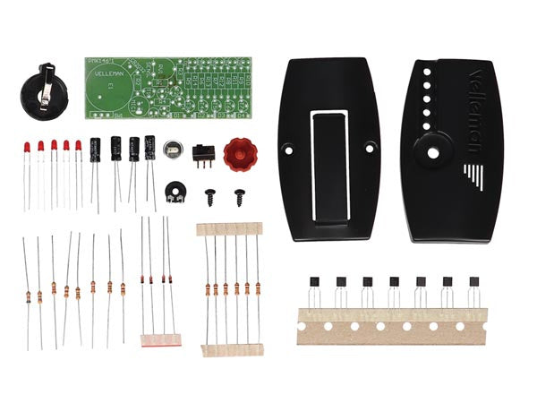 soldeerkit VU-meter 3V 87 x 50 mm zwart