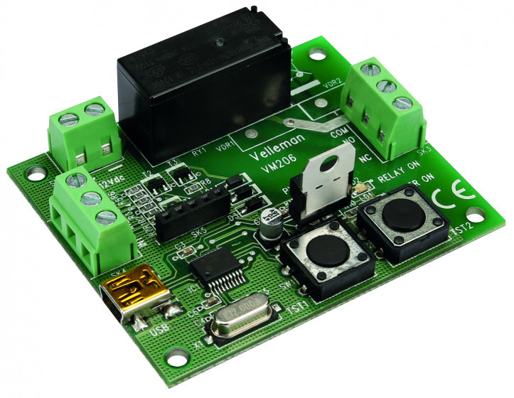 timermodule universeel USB-interface 68 x 56 mm groen