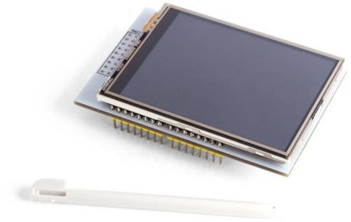 touchscreen uno/mega ontwikkelbord 2.8 inch wit/zwart