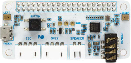 uitbreidingskaart ReSpeaker 2-Mics Pi HAT 65 x 30 mm wit