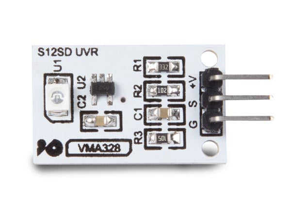 UV-lichtsensor UVA-S12SD 24 x 15 mm wit