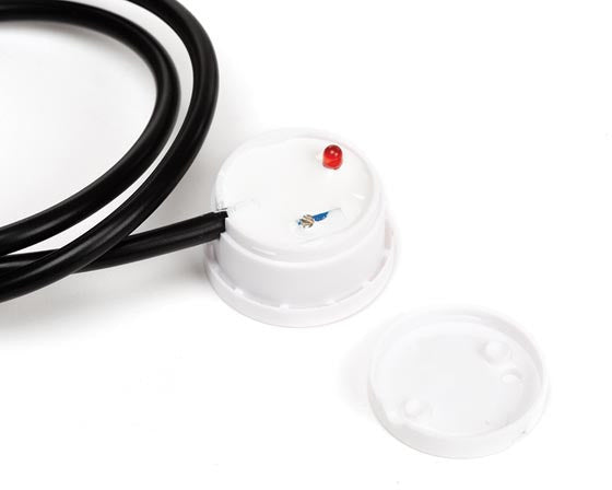 water-/vloeistofniveausensor 5 - 24V 28,3 mm zwart/wit