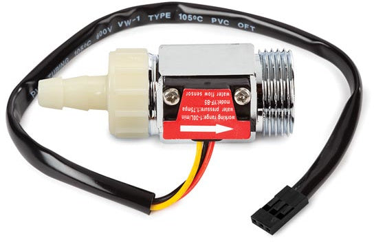 waterstroomsensor 30 cm staal zwart/zilver/crème