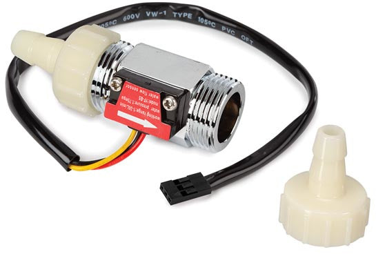 waterstroomsensor 30 cm staal zwart/zilver/crème