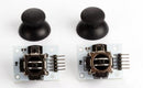 joystick-module XY 47 x 25 x 32 mm staal zwart 2 stuks