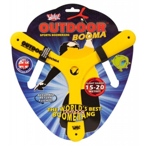 boomerang Booma Outdoor 44 gram geel 26,5 cm