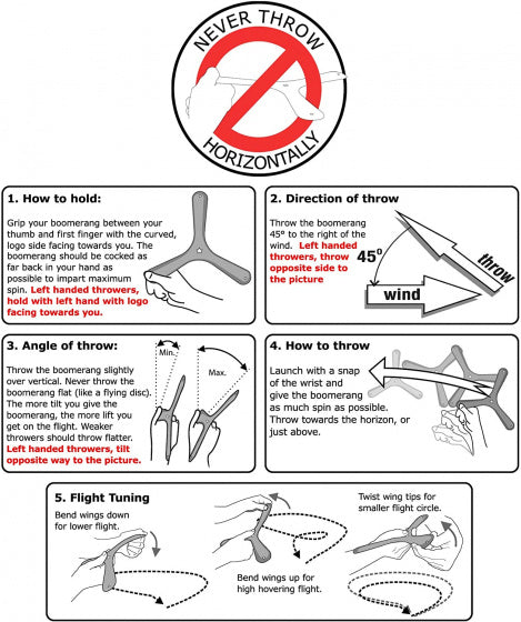 boomerang Outdoor Booma 29,6 cm blauw