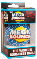 stuiterbal Mega Bounce XTR 7 cm rubber blauw/wit