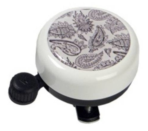 fietsbel White Collection fossiel 55 cm zwart