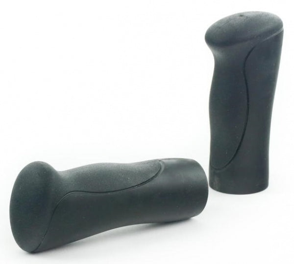 handvatten Ergoline 115/103 mm rubber zwart 2 stuks