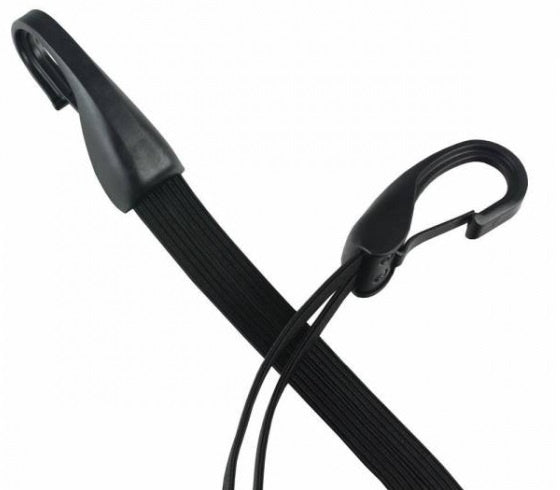 Snelbinder Quattro Widek Hanke met 4 binders en grote veiligheidshaak - 57 cm - zwart