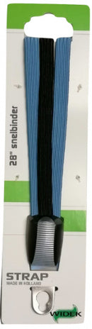 snelbinders City 28 inch RVS/elastaan matblauw/zwart