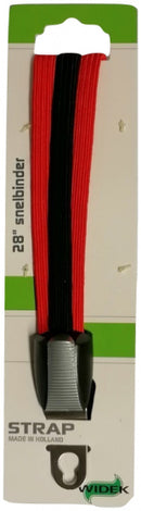 snelbinders City 28 inch RVS/elastaan rood/zwart