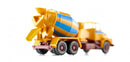 miniatuurauto betonmixer Volvo N10 1:87 geel/blauw