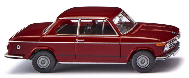 miniatuurauto BMW 2002 1:87 bordeaux rood