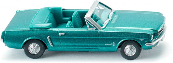 miniatuurauto Ford Mustang Cabrio zink 1:87 turquoise