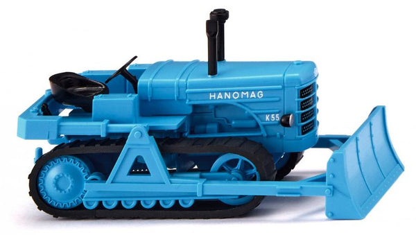 miniatuurauto Hanomag K55 rupstractor 1:87 lichtblauw