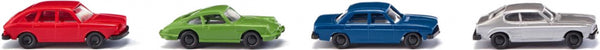 miniatuurauto Klassiek 1:160 rood/groen/blauw 4 stuks