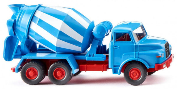 miniatuurauto Man Betonmixer 1:87 blauw/wit/rood