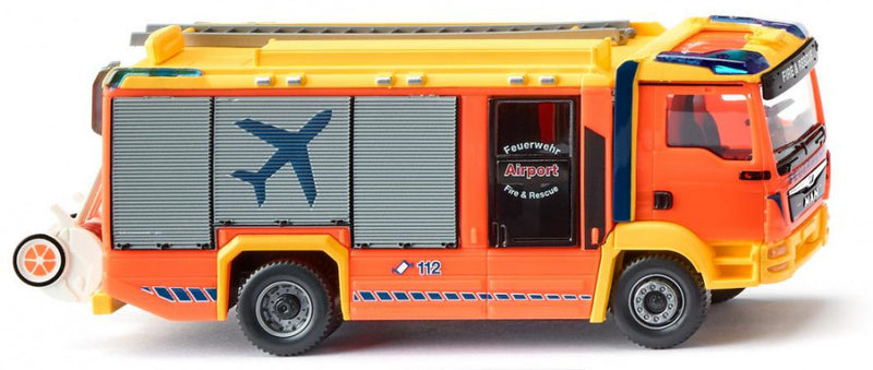miniatuurauto Man TGM Feuerwehr 1:87 oranje/geel