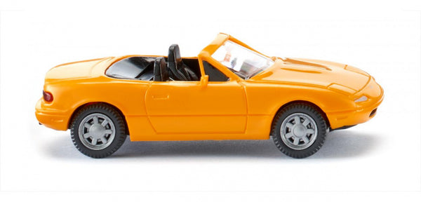 miniatuurauto Mazda MX5 1:87 geel