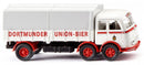 miniatuurauto Mercedes-Benz LP 333 truck 1:87 wit/rood