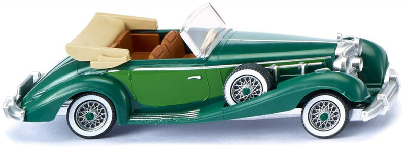 miniatuurauto Mercedes Benz 540 K Cabrio 1:87 groen