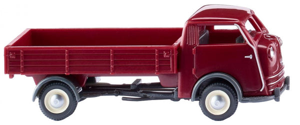 miniatuurvrachtwagen Tempo Matador flatbed 1:87 bordeaux