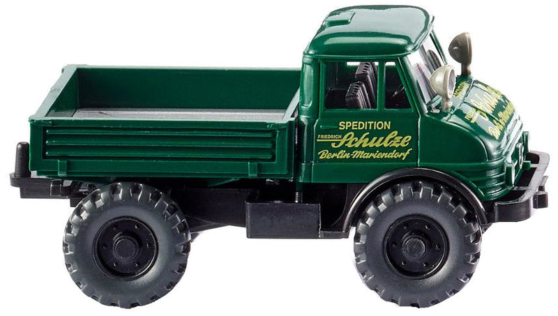 miniatuurvrachtwagen Unimog U 406 1:87 groen