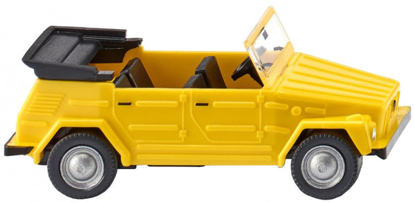 miniatuurauto VW 181 1:87 geel/zwart