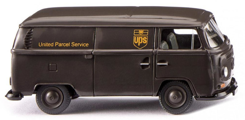 miniatuurauto VW bus T2 'ups' 1:87 donkerbruin