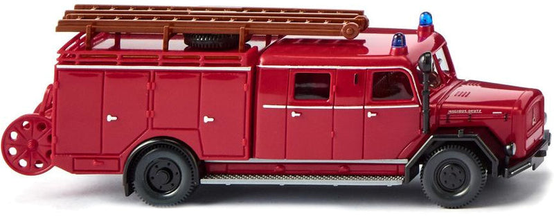 miniatuurbluswagen Magirus LF 16 1:87 rood