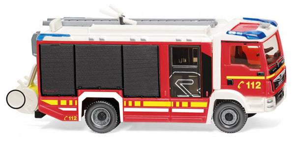 miniatuurbrandweer Euro 6 Man TGM 1:87 rood