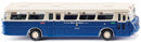 miniatuurbus Büssing Senator 1:87 blauw/wit
