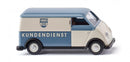 miniatuurbus DKW 1:87 wit/blauw