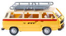 miniatuurbus VW T3 PTT 1:87 geel