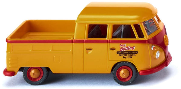 miniatuurbusje VW T1 Bölling die-cast zink 1:87 oranje