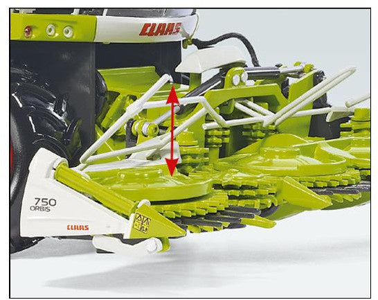miniatuurhakselaar Claas Jaguar 860 & O750 zink 1:32 groen
