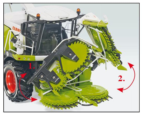 miniatuurhakselaar Claas Jaguar 860 & O750 zink 1:32 groen