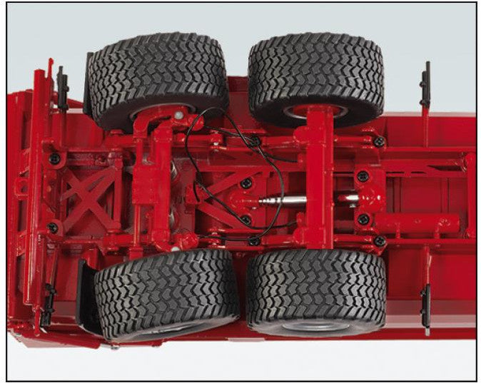 miniatuurkipper Krampe Big Body 650 S 1:32 zink rood