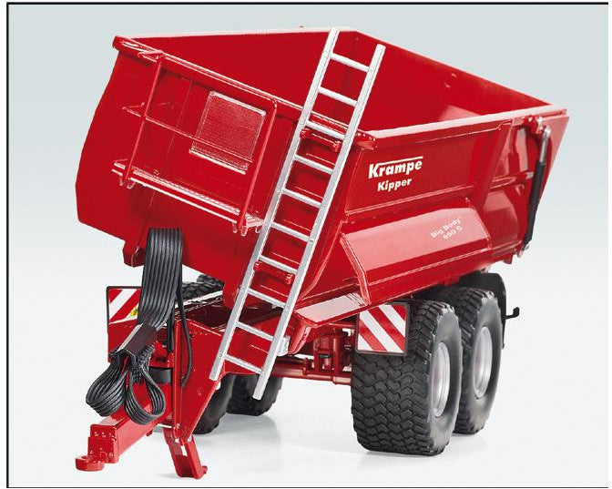 miniatuurkipper Krampe Big Body 650 S 1:32 zink rood